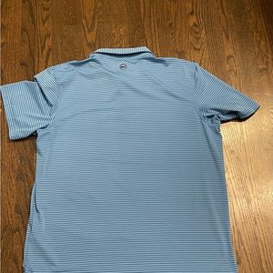 Vineyard Vines Performance Polo Golf Shirt Stripe Sankaty Blue Mens XL NWOT